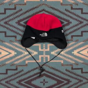 VINTAGE The North Face Hat Beanie Fitted Mens Medium Earflap Windstopper 00s